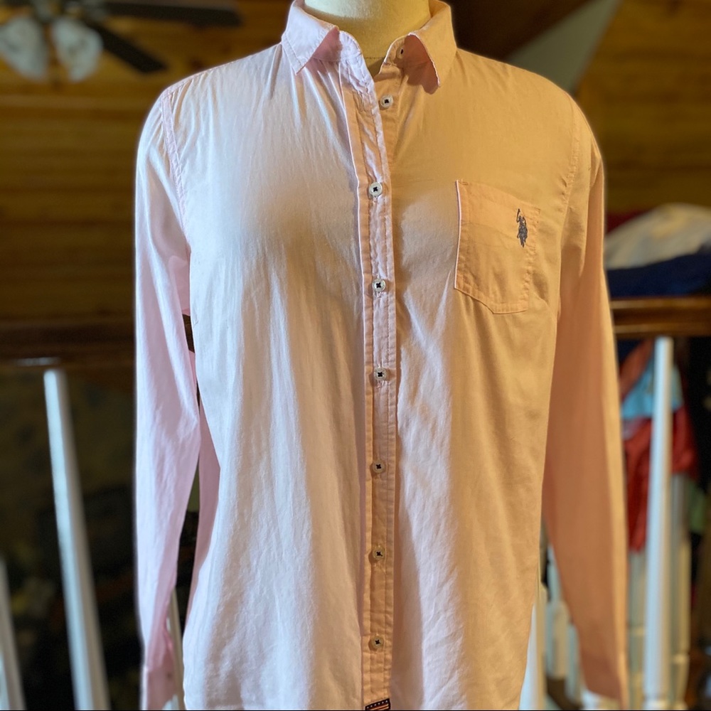 Woman’s U.S. Polo Assn. Pink Polo Top